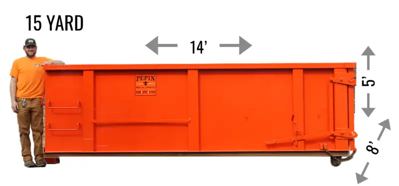 15 Yard Dumpster in Leicester, MA